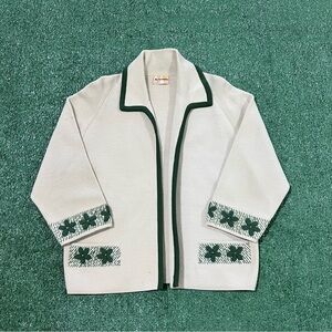 Vintage 90s wool cottagecore open style cardigan